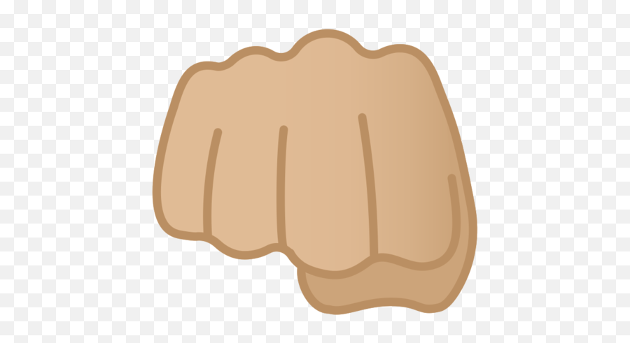 Oncoming Fist Medium - Light Skin Tone Emoji Emoji De Un Puño,Emoji Skin