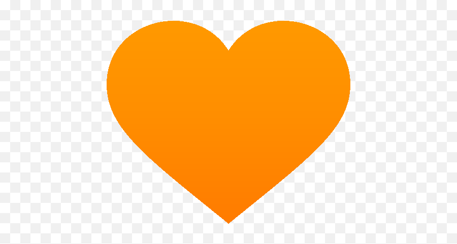 Orange Heart Symbols Gif - Orange Heart Clipart Emoji,Heart Emoji Symbols