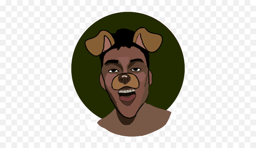 Top Dustin Brown Stickers For Android Ios - Snapchat Dog Face Cartoon Emoji,Gangsta Emoji