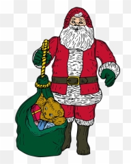 Free Beard Man Vectors - Santa With Bag Emoji,Proud Emoticon