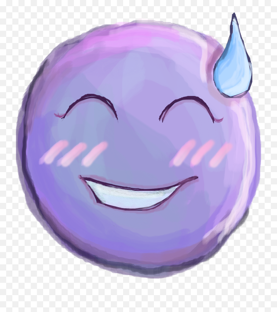 Ehhh - Child Art Emoji,Sweatdrop Emoji