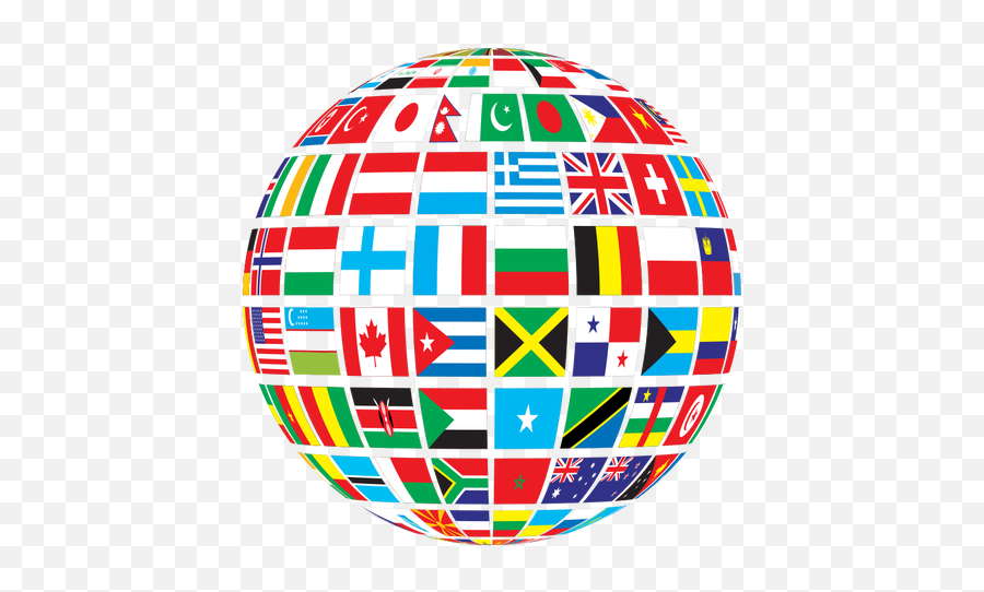 World Flags Globe - United Nations Flags Clipart Emoji,Africa Flag Emoji