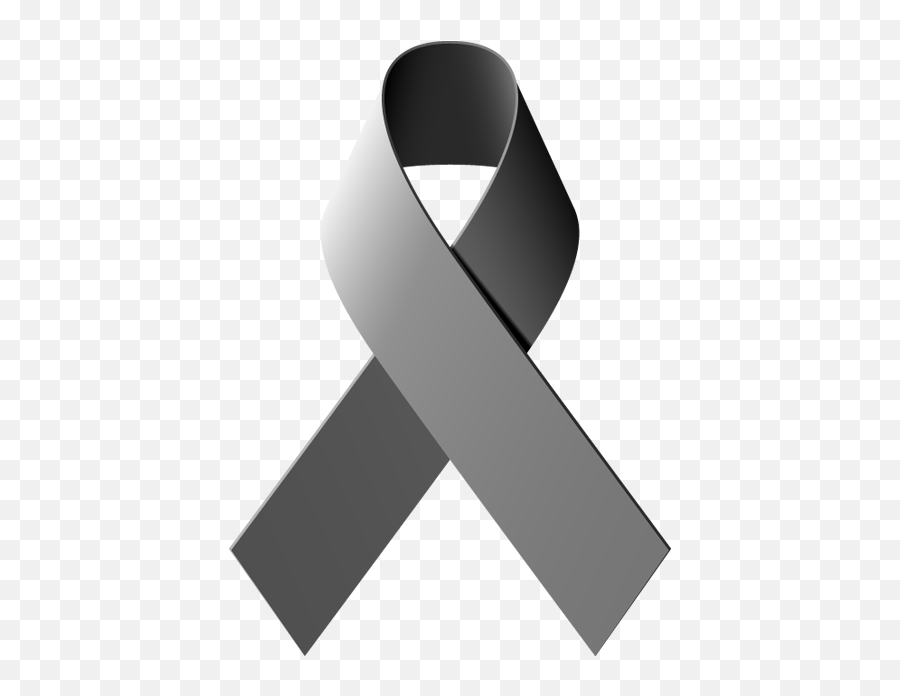 Support Drawing Awareness Ribbon - International Day Ribbon Emoji,Black Ribbon Emoji