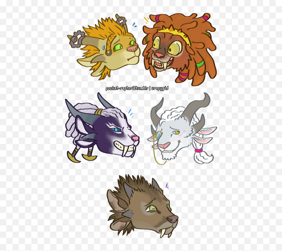 Charr Emoji - Cartoon,Raptor Emoji