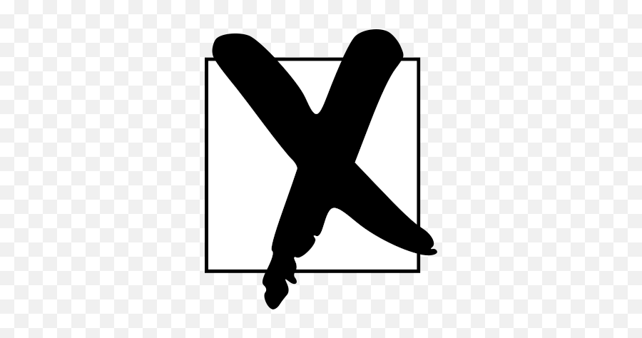 Vote Icon - Transparent Background Black X Emoji,Rock And Roll Hand Emoji