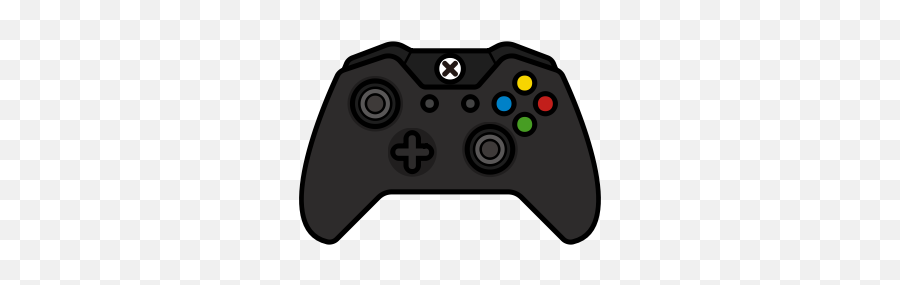 Black Controller Gamer Original Xbox One Icon - Xbox Controller Flat Png Emoji,Game Controller Emoji