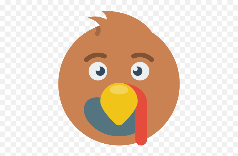 Happy - Cartoon Emoji,Free Thanksgiving Emoji