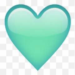 Aqua Heart Heartemoji Freetouse -