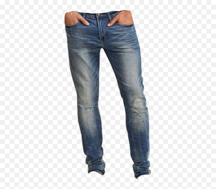 Jeans Mens Clothes Men Blue Denim Pants - Jeans Too Tight Mens Emoji,Emoji Pants For Men