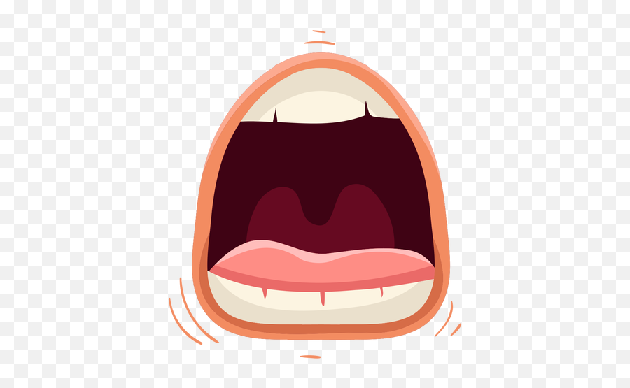 Screaming Open Mouth Illustration - Screaming Mouth Png Emoji,Lip Biting Emoji