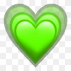 Heartemoji Heartemojis Green Lime Neon Greenemoji -