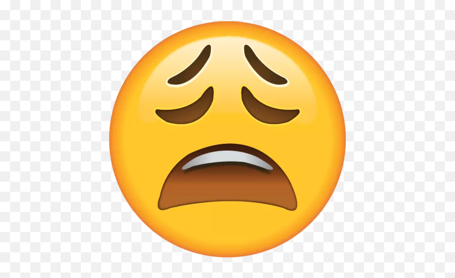 The U - Tired Face Emoji Png,Whatever Emoji