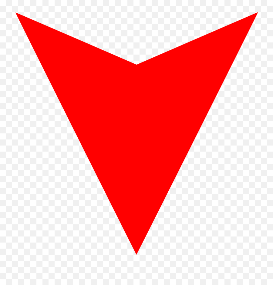 Red Arrow Down - Red Triangle Icon Png Emoji,Arrow Up Emoji