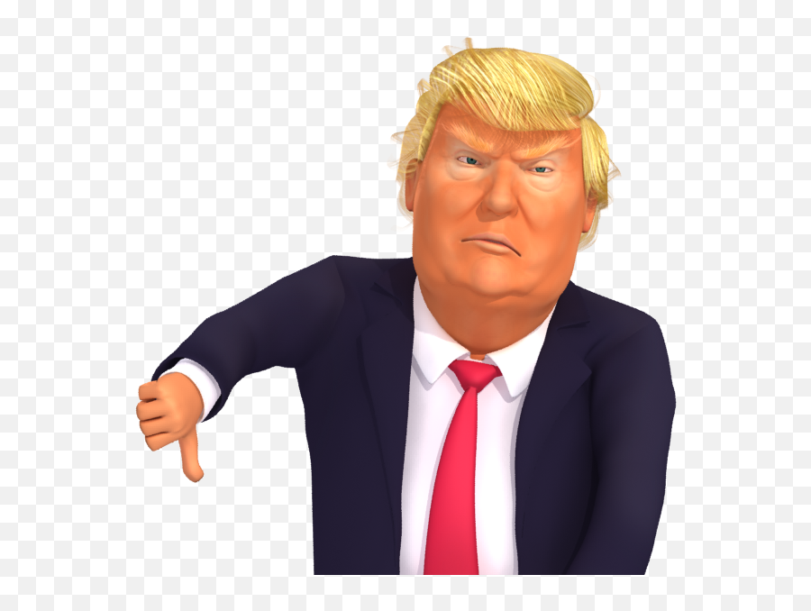 Trumpstickers Thumb - Trump Thumbs Down Png Emoji,Trump Emoji