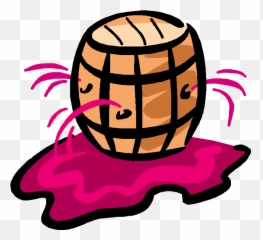 Inside Out - Wine Barrel Leaking Clipart Full Size Gif Emoji