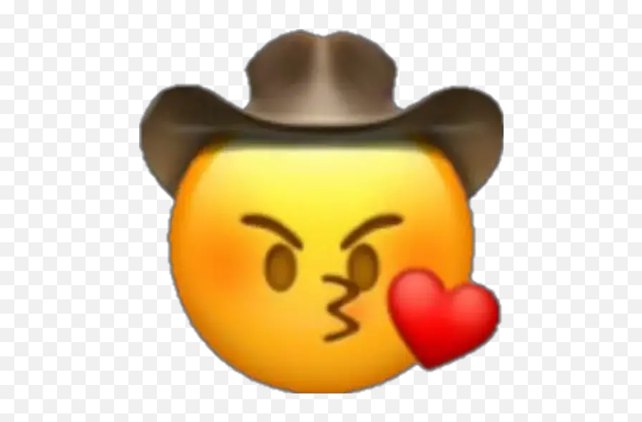 Emoji Jeans Stickers For Whatsapp - Cowboy Emoji With Heart,Emoji Para Whatsapp