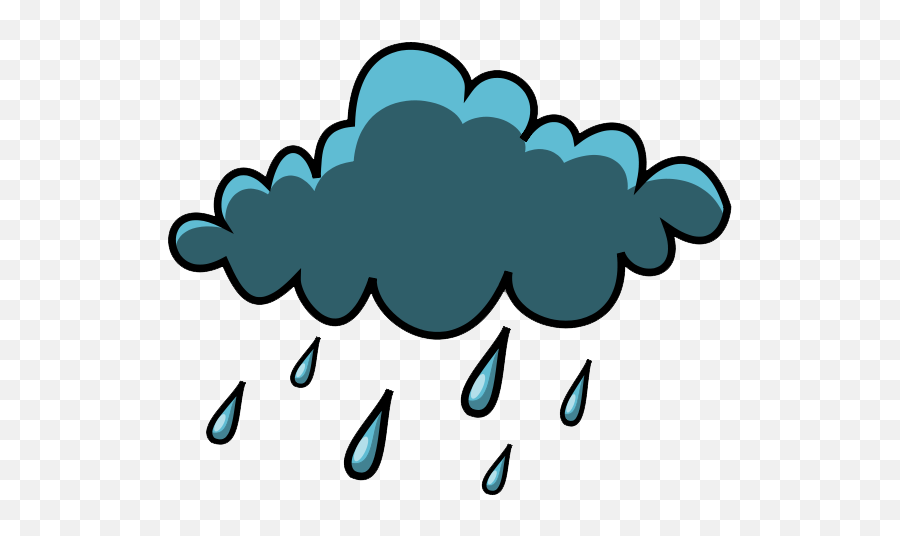 Pin - Rain Cloud Clip Art Emoji,Raining Emoji