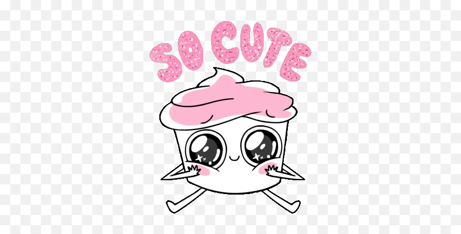 Sticker Cupcake - Cute Sticker Gif Transparent Emoji,Cupcake Emoji Android