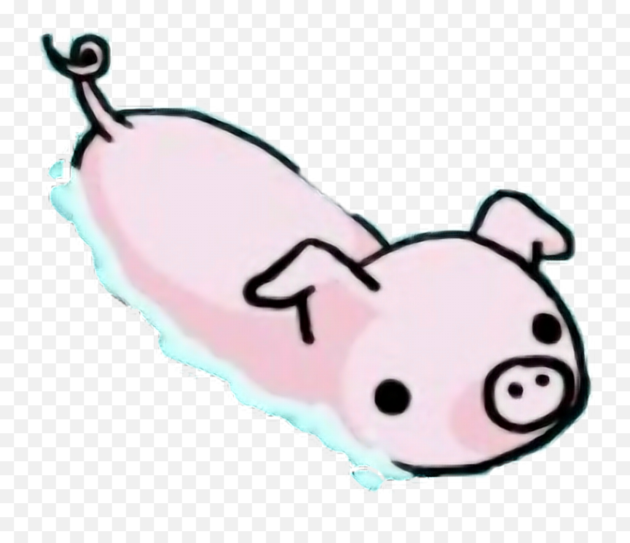 Pig Piggy Abdl Ddlg Pink Cute Adorable - Cute Cartoon Pig Swimming Pig Cartoon Transparent Emoji,Pig Emoji