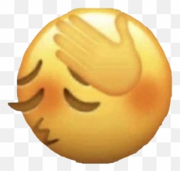 Emoji Blush Bashful Oop Sticker - Meme