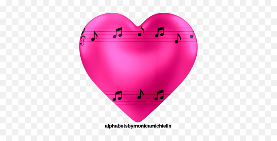 Alphabets By Mônica Michielin Music Notes Lettering - Girly Emoji,Music Notes Emoticon