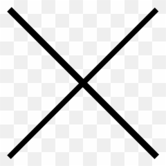 Upside Down Cross Png - Thin Icon Emoji
