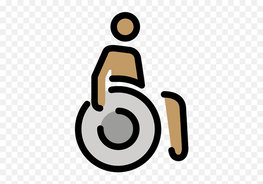 Man In Manual Wheelchair Emoji Clipart Free Download - Wheelchair,Flip Phone Emoji