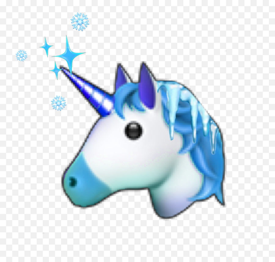 Unicorn Cold Coldemoji Sticker - De Emojis De Unicornios,Frost Emoji