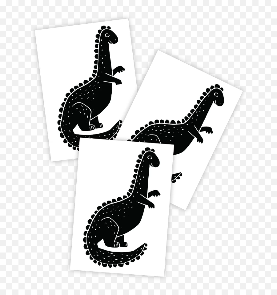 Temporary Tattoos - Theropods Emoji,Dinosaur Emojis