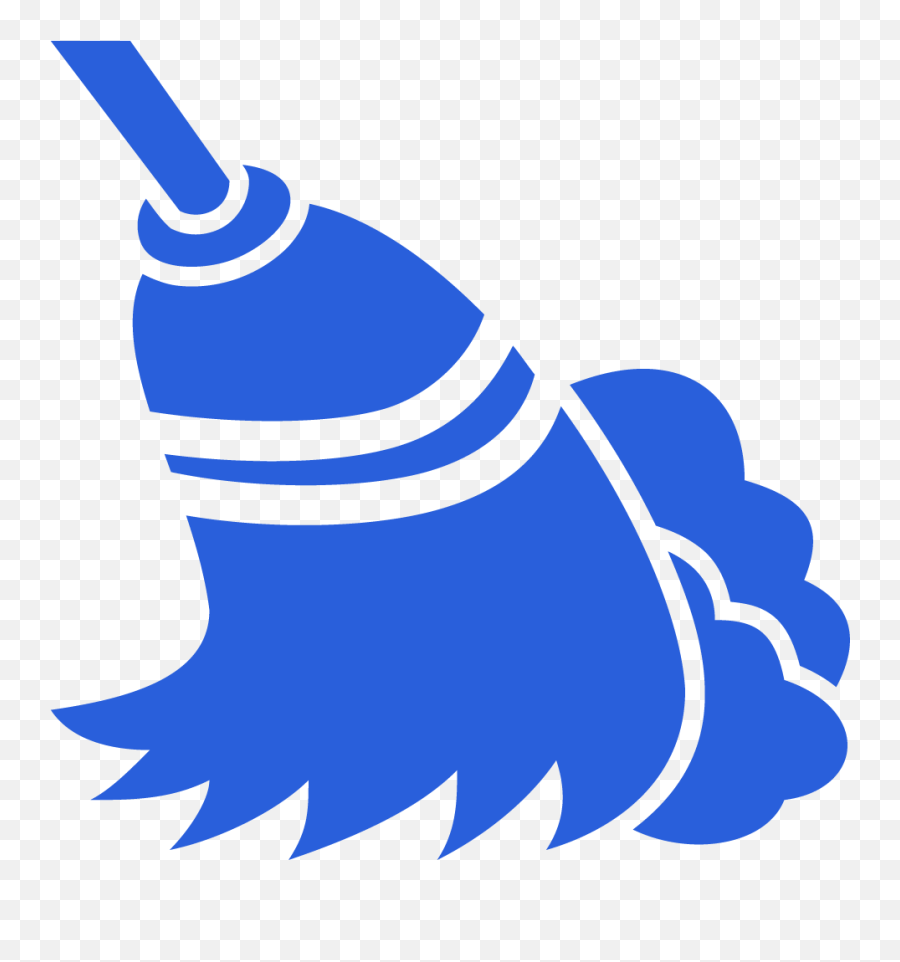 Forklift Brooms Clipart - Blue Broom Clip Art Emoji,Witch On Broom Emoji