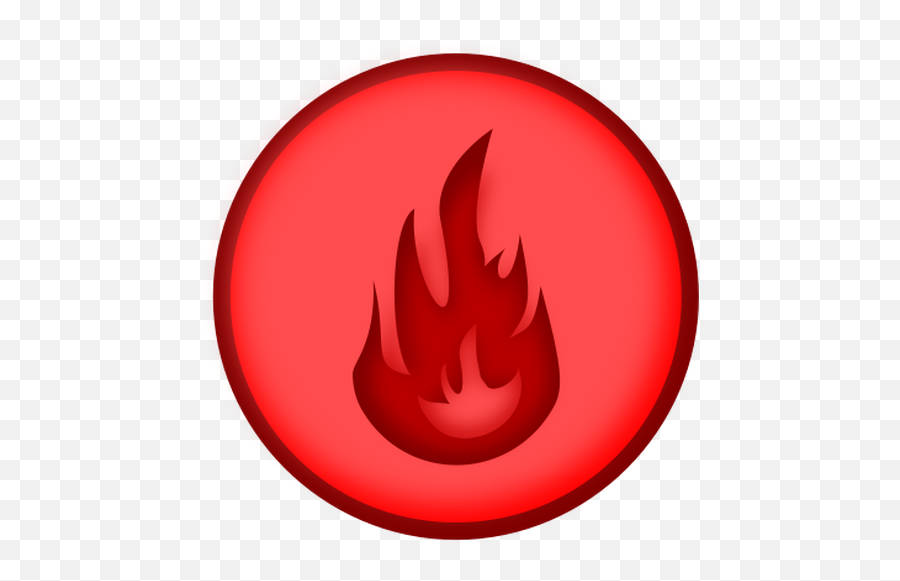 Vector Image Of Round Red Fire Sign - Yuvarlak Alev Png Emoji,Fire Hydrant Emoji