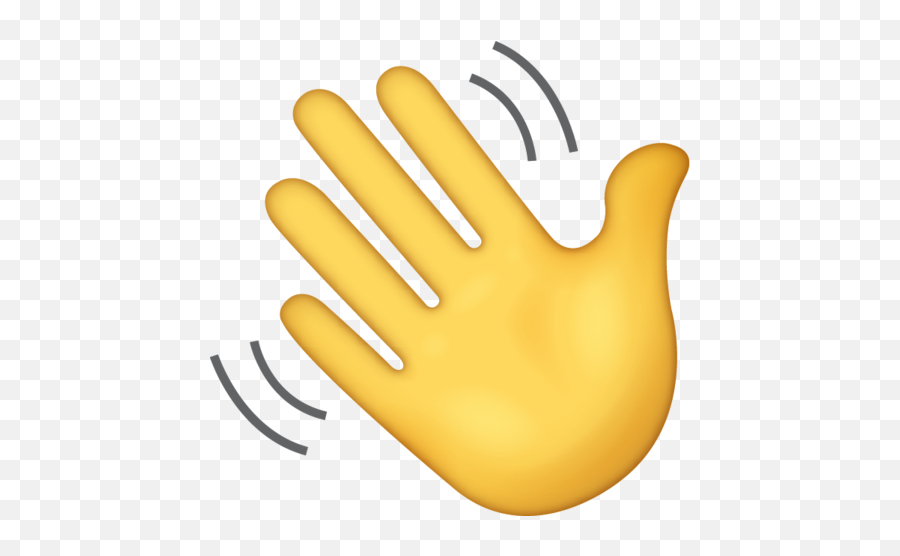 Waving Hand Emoji Download Ios - Waving Hand Emoji Png,Hand Emoji