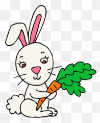 Free Bunny Gif Transparent Download - Rabbit Clipart Emoji,Bunny Emojis