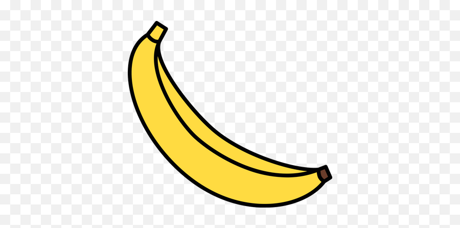 Outlined Banana Graphic - Clip Art Emoji,Banana Emoji Png
