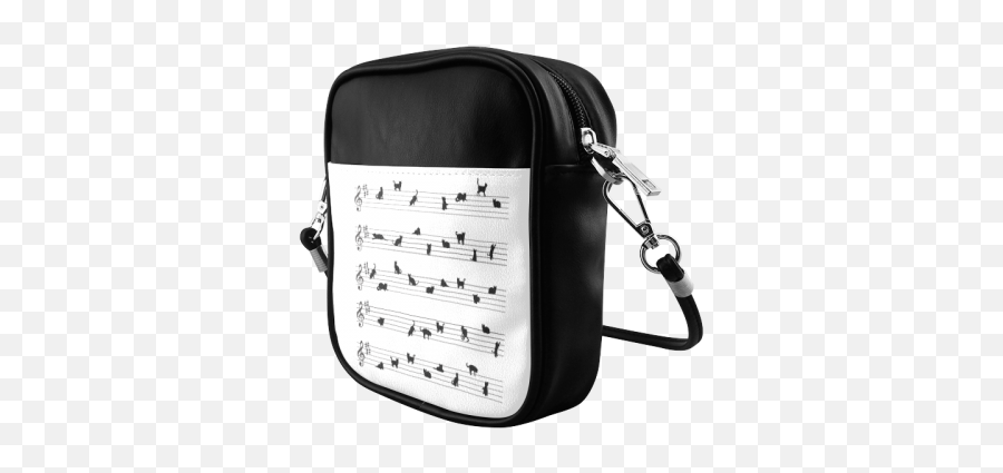 Conceptual Cat Song Musical Notes Sling - Shoulder Bag Emoji,Song Notes Emoji