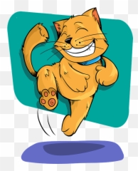 Cat Animal Funny - Excited Clip Art Emoji