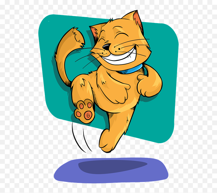 Cat Animal Funny - Excited Cat Clip Art Emoji,Kitty Cat Emoji