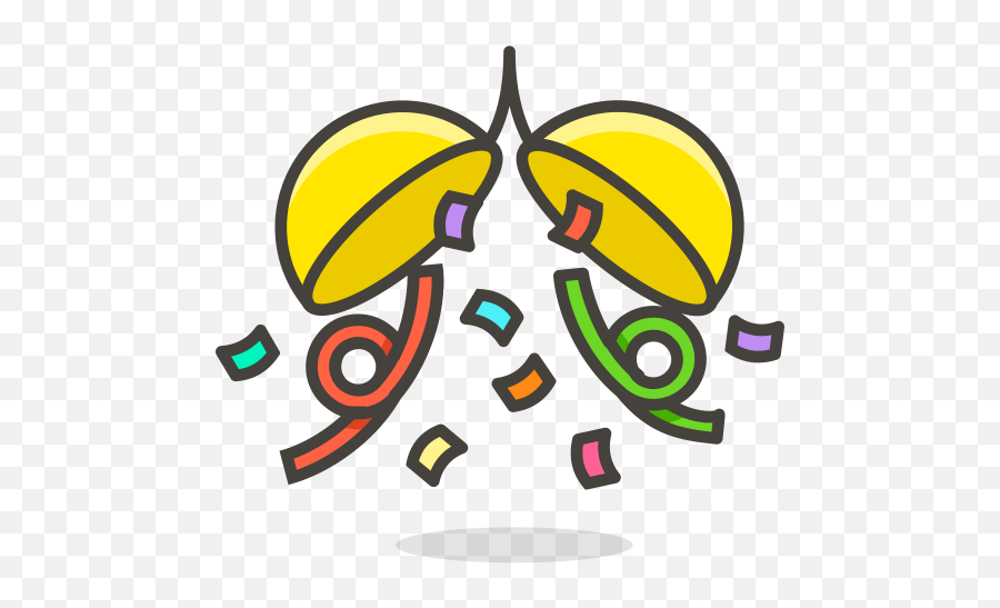 Celebration Emoji Icon Of Colored Outline Style - Vector Party Popper Emoji,Celebration Emoji