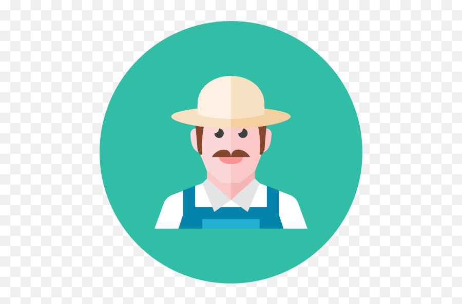 Farmer Icon - Avatar Farmer Icon Png Emoji,Farmer Emoji