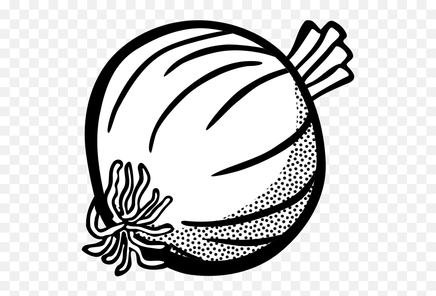 Image Of Onion In Black And White - Onion Clipart Black And White Emoji,Hand On Eggplant Emoji