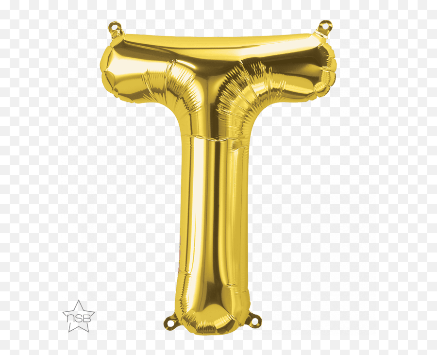 16 Letter - T Gold Shape Qualatex Foil Balloon North Rose Gold Letter T Balloon Emoji,Gold Star Emoji