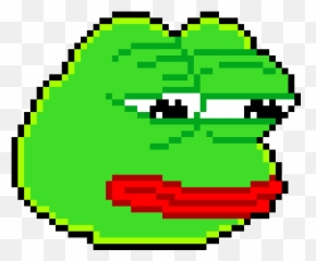 Pepe The Frog Meme Pixel Art Maker - Pixel Pepe The Frog Emoji,Emoticon Meme