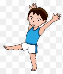 Gymnastics Clipart Black And White Free 4 - Boy Art Emoji