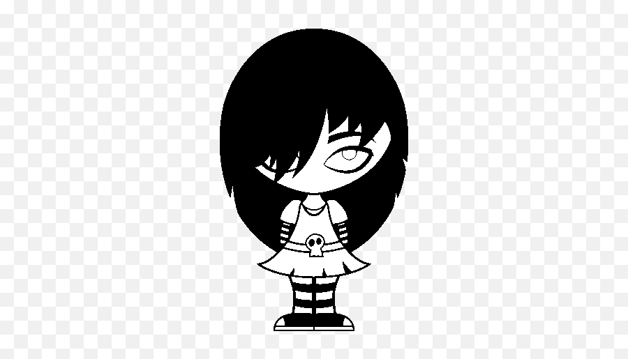 Look Emo Coloring Page - Emo Desenho Emoji,Emo Emoticons