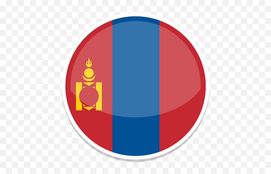 Mongolia Icon - Mongolia Flag Circle Png Emoji,Mongolian Flag Emoji