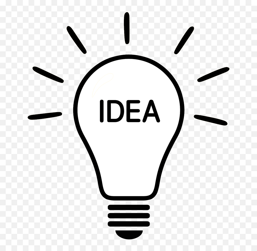 Light Bulb Idea Clipart Png - Transparent Light Bulb Idea Png Emoji,Sun Light Bulb Hand Emoji