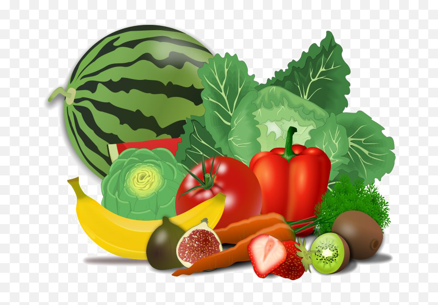 Food Emoji Png - Fresh Healthy Food Png Transparent Image Healthy Fruits And Vegetables Drawing,Eating Emoji Png