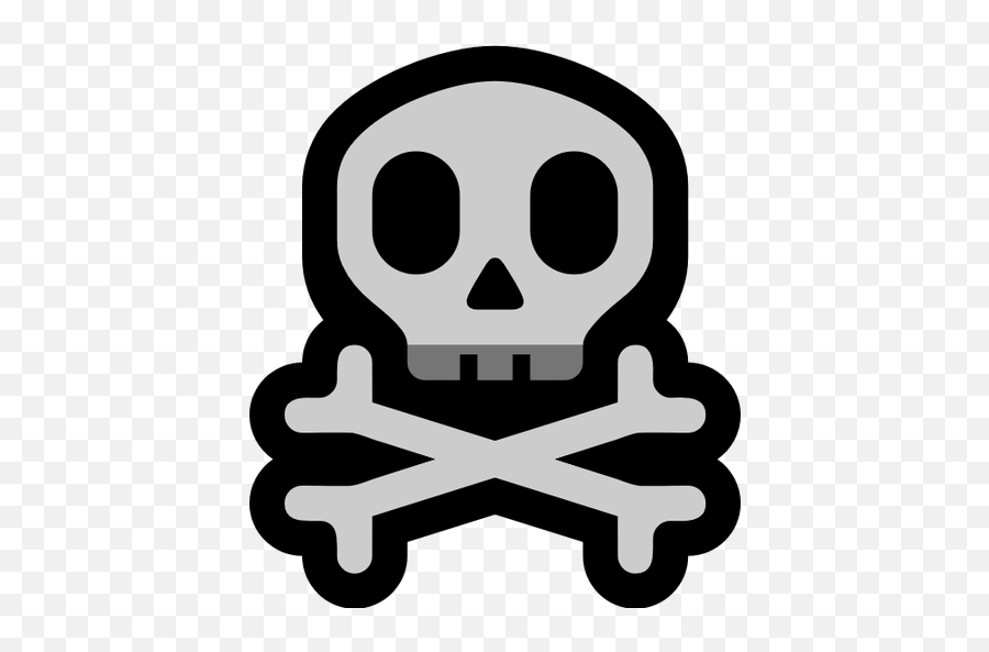 Emoji Image Resource Download - Dot,Skull And Crossbones Emoji