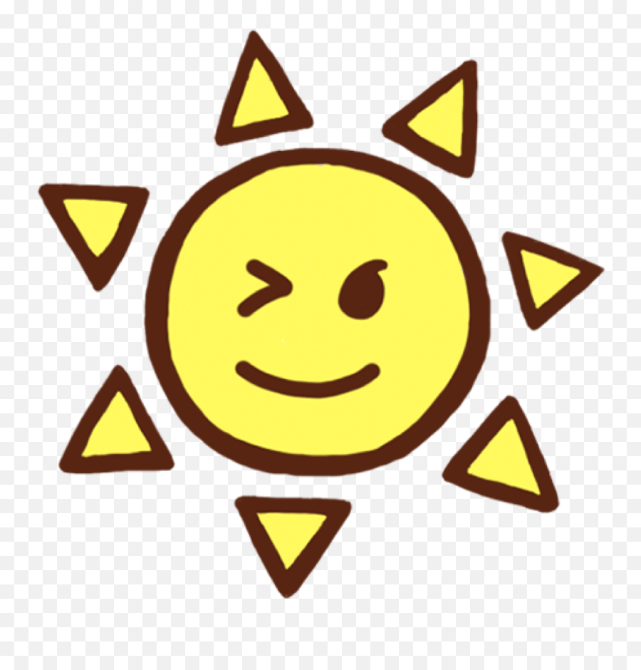 Emoji Sun Yellow Stickers Sticker By - Camp Wingate Noah Leblien,Sun Emoticon
