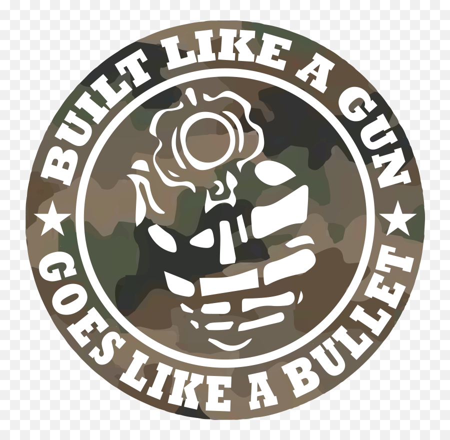Build Like A Gun Motorcycle Stickers - Almere Magpies Emoji,Gun And Star Emoji